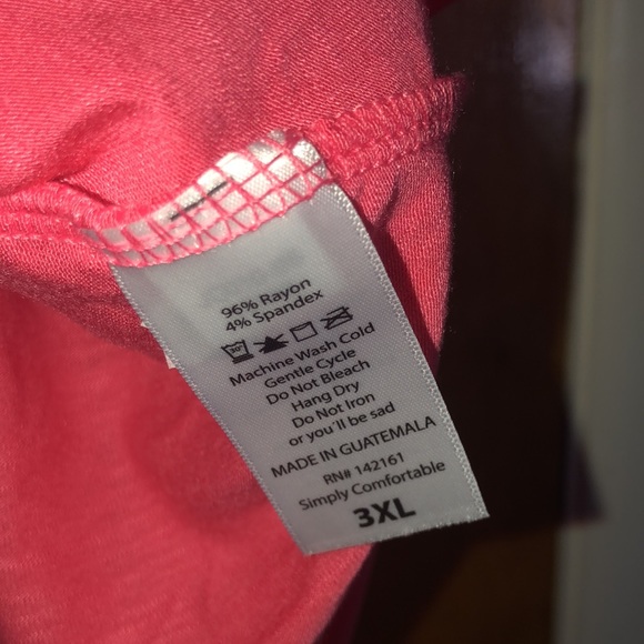 LuLaRoe Pink Tank Top 3XL - Picture 3 of 3